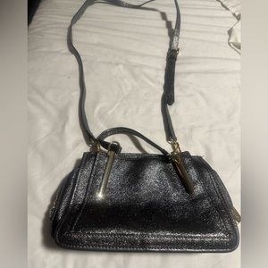 Gianni Bini  black/silver Small Satchel NWT